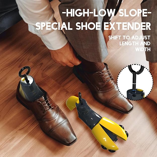Shoe Stretcher Women Men, 4-Way Boot Stretcher, Adjustable Unisex Shoe Widener & Expander (Pack of 1)