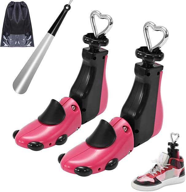 Shoe Stretcher Women Men, Boot Stretcher Wide Feet, 4-Way Boot Widener & Expander for Adjustable Length & Widt