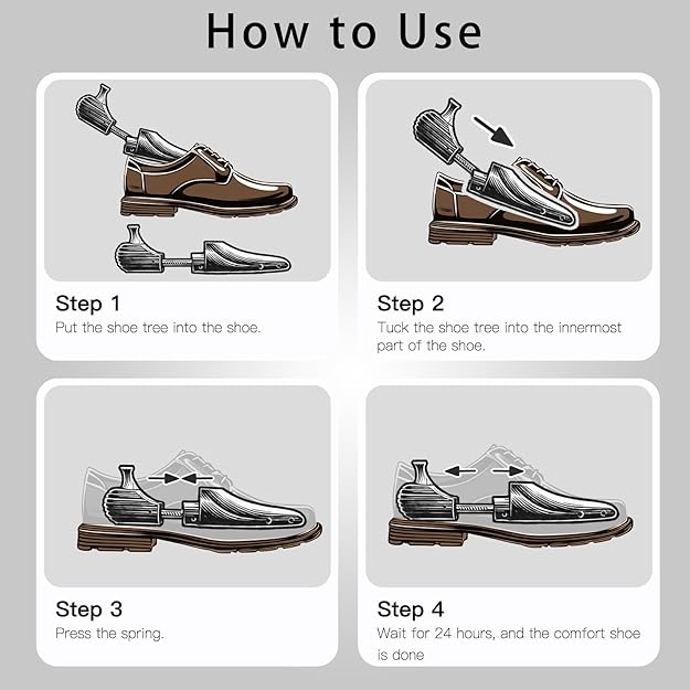 VIVEBEI Shoe Tree for Men and Women, Shoe Stretcher for Sneakers Leather Prevent Creases Maintain Shape